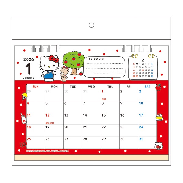 2026年卓上カレンダー キティ | イオンスタイルオンライン 衣料品