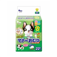 男の子&女の子のための マナーおむつ のび～るテープ付 Mサイズ 22枚 ピーワン P.one 第一衛材(22枚)