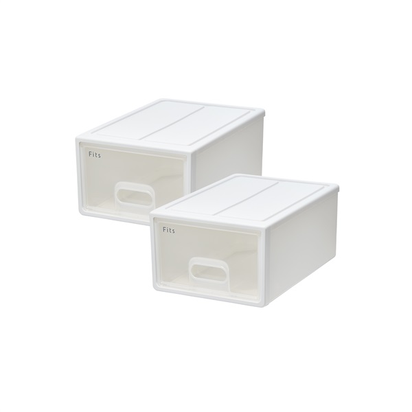 天馬 フィッツケース ホワイトクリア 箱仕様2個組 | イオン