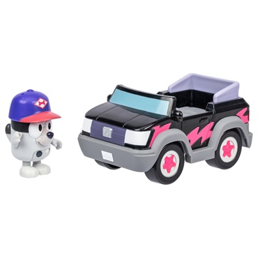 予約 2026年10月24日発売 ブルーイ ブルーイフィギュア＆ミニビークルセット　ピザやのマフィン お一人さま3点限り 4904810057642