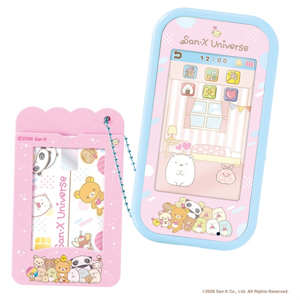 予約 2026年10月24日発売  カードでピッ！マイキャラスマホ　サンエックスユニバース　リラックマやすみっコぐらしのあそびがいっぱい！ お一人さま3点限り 4904810078425(4904810078425)