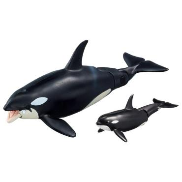 アニア AL-08 シャチ親子（水に浮くVer.)  お一人さま3点限り 4904810137634
