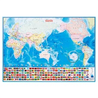 デビカ いろいろ書ける消せる地図(世界地図)
