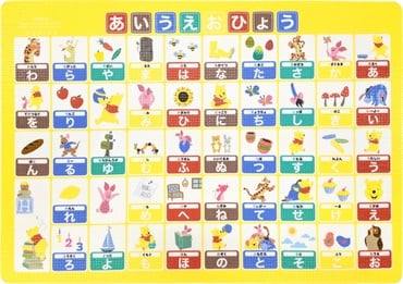 オカトー　プーさん　お風呂マット　あいうえおひょう