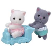 シルバニアファミリー ペルシャネコのふたごちゃん 4905040140562 赤ちゃん 人形 3歳から(4905040140562)