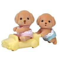 シルバニアファミリー トイプードルのふたごちゃん 4905040142030 人形  赤ちゃん 3歳から(4905040142030)