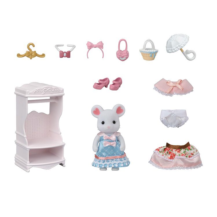 シルバニアファミリー 街のファッションコーデセット スウィートリボン