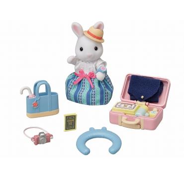 【はまり☆様オーダー】うさぎ♡入園入学13点セット ぬい服 10cm 紫系 うさぎ 白色（マザーガーデン さわってねこ