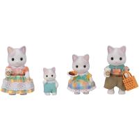【新品•未使用】シルバニア⭐️ネコファミリーセット（グレータイプ）⭐️ Amazon.co.jp: EPOCH Sylvanian Families FS-52 Latte Cat Family