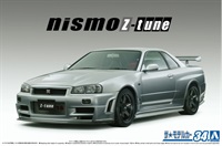 アオシマ ニッサン スカイライン GT-R R34 ニスモ ゼットチューン完成品 アオシマ ザ・モデルカーNo.34 1/24 ニスモ BNR34 スカイライン