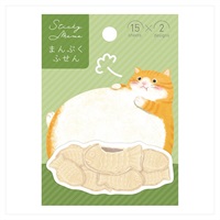 まんぷく付箋(チャシロねこ)