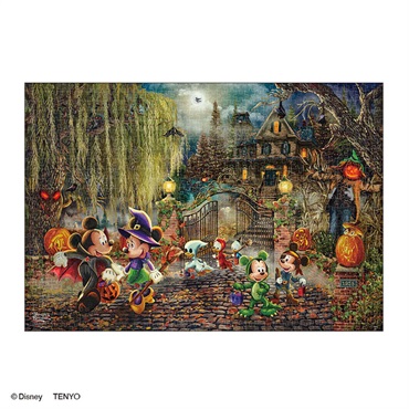 ディズニー購入 美品 ディズニー Mickey and Minnie Halloween Fun 1000ピース (完成サイズ