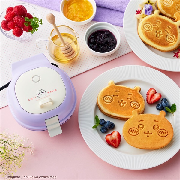 ちいかわ　ハチワレ　パンケーキメーカー2個セット ちいかわ』ハチワレのにっこり笑顔が可愛い！「こんがりきゃら
