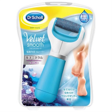 ベルベットスムーズ 電動角質リムーバー 海洋ミネラル 1セット ドクター・ショール Dr. Scholl ショールズ ウェルネス カンパニー