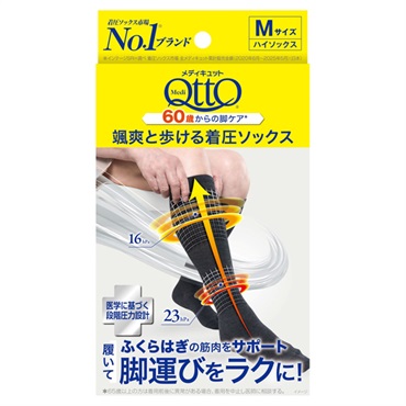 メディキュット 颯爽と歩ける着圧ソックス 1足 MediQttO レキットベンキーザー(M)
