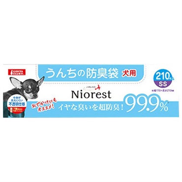 ニオレスト うんちの防臭袋 犬用 M90枚 ニオレスト Niorest マルカン(SS犬用 210枚)