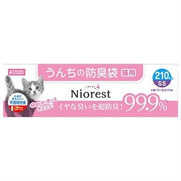 ニオレスト うんちの防臭袋 犬用 M90枚 ニオレスト Niorest マルカン(SS猫用 210枚)