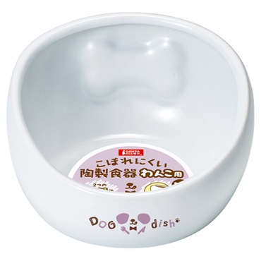 こぼれにくい 陶製食器 わんこ用 M マルカン