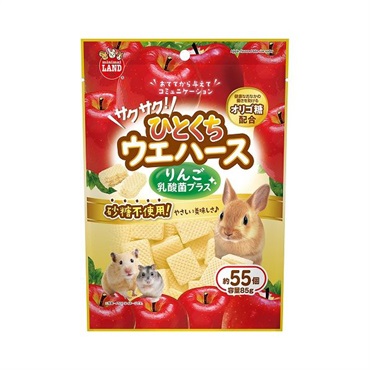 サクサク!ひとくちウエハース りんご 乳酸菌プラス 85g ミニマルランド minimal LAND マルカン