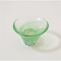 日本酒グラス　桜富士(グリーン)