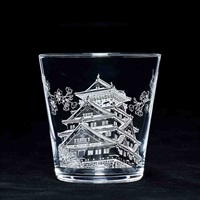 専用ガラスのお城と教会 東洋佐々木ガラス ロックグラス 城とさくら柄 | イオンスタイル