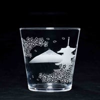 東洋佐々木ガラス ロックグラス 五重塔と富士山柄 日本製 | イオン