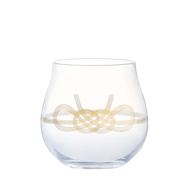 和紋 ガラス 杯(水引柄)