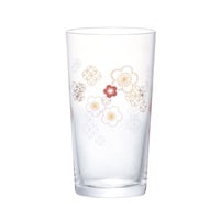 和紋 ガラス 杯(梅柄)