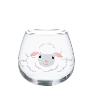 ゆらまる DOUBUTSU Glass タンブラー(ひつじ柄)