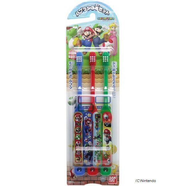 ハブラシ3本セット マリオシリーズ 3歳から | イオンスタイル