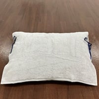 西川　まくらにセットしやすいリボン付き ピロータオル まくらカバー(グレー)