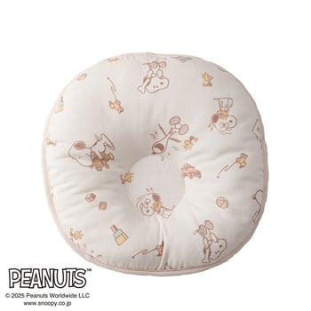 西川 スヌーピー ドーナツ枕 小 アイボリー ベビー 寝具(4908092618799)