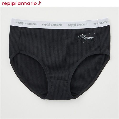 repipi armario♪ レピピアルマリオ ショーツ 女の子 キッズ 140cm-165cm(ブラック-140cm)