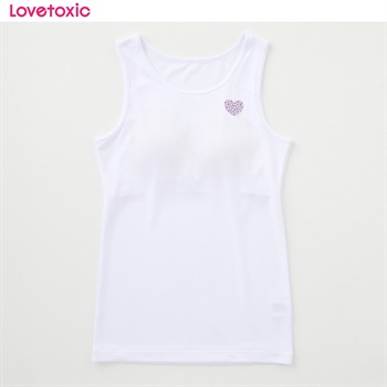 Lovetoxic ラブトキシック タンクトップ 女の子 キッズ 140cm-165cm(ホワイト-140cm)