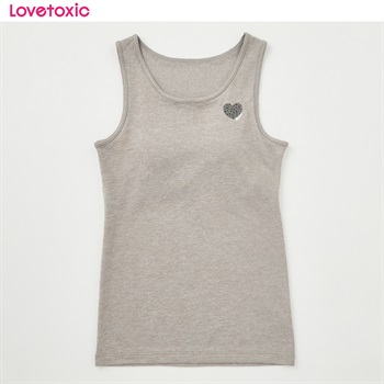 Lovetoxic ラブトキシック タンクトップ 女の子 キッズ 140cm-165cm(グレー-140cm)