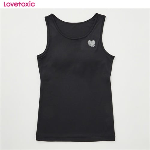 Lovetoxic ラブトキシック タンクトップ 女の子 キッズ 140cm-165cm(ブラック-140cm)