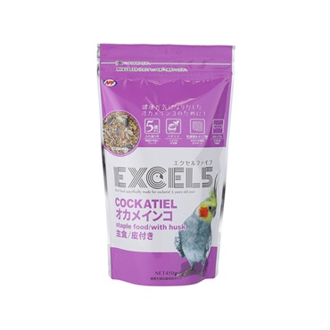 エクセル5 オカメインコ 主食 皮付き 450g EXCEL5 ナチュラルペットフーズ