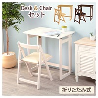 折りたたみ式デスク＆チェアセット 楽天市場】デスク チェアセット 折りたたみデスク＆チェアセット 机