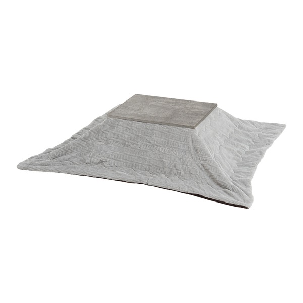 木目調カジュアルこたつ（グレー）＋掛け布団 2点セット | イオン