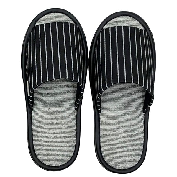 フリースダブルストラップスリッパ グレー フリースダブルストラップスリッパ グレー