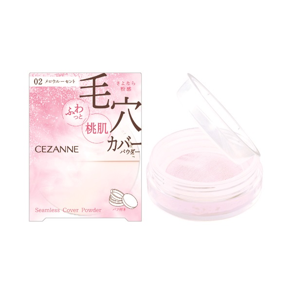 セザンヌ シームレスカバーパウダー 02 メロウルーセント 4.5g CEZANNE