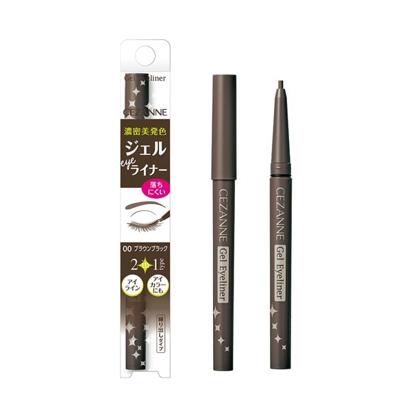 セザンヌ ジェルアイライナー 00 ブラウンブラック 0.1g CEZANNE セザンヌ化粧品(0.1g)