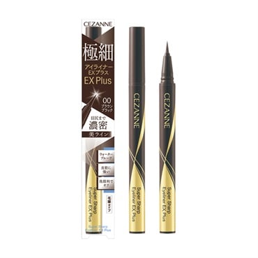 セザンヌ 極細アイライナーEXプラス 0.4mL 00 ブラウンブラック CEZANNE