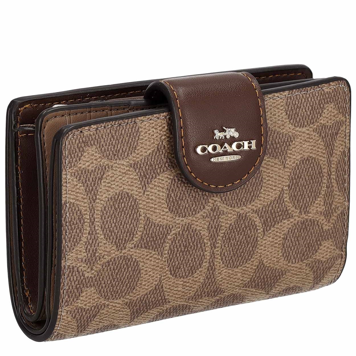 COACH(コーチ) ミディアム コーナー ジップ ウォレット・シグネチャー