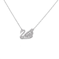 【SWAROVSKI】スワロフスキー レインネックレス SWAROVSKI(スワロフスキー) Swan ネックレス 5514421<10 予約会