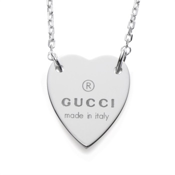 GUCCI(グッチ) トレードマーク ハート ペンダント付き ネックレス  223512 J8400 8106<10 10日間>(シルバー-フリー)