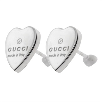 GUCCI(グッチ) トレードマーク ハートシェイプ ピアス 223990 J8400 8106<10 10日間>(シルバー-フリー)
