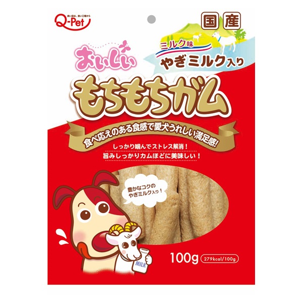 おいしい もちもちガム やぎミルク入り 100g 九州ペットフード(100g)