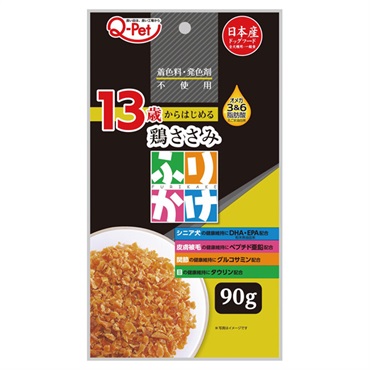 Q-Petふりかけ 13歳からの鶏ささみ 90g 九州ペットフード