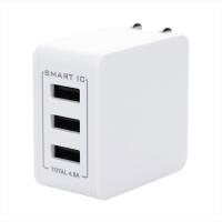 USB Type-A 3ポートAC充電器(ホワイト)